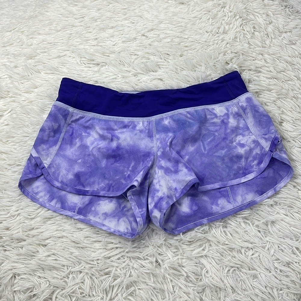 Lululemon Run: Speed Short Spray Dye Cool Breeze Bruised Berry / Bruised Berry